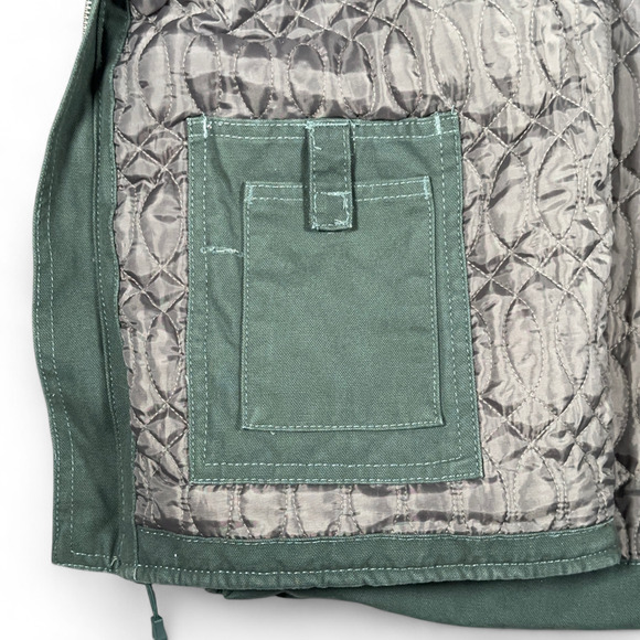 Berne Vest Womens 2XL XXL Green Quilted Lined Workwear Outdoor Cowgirl Rancher - Picture 7 of 10